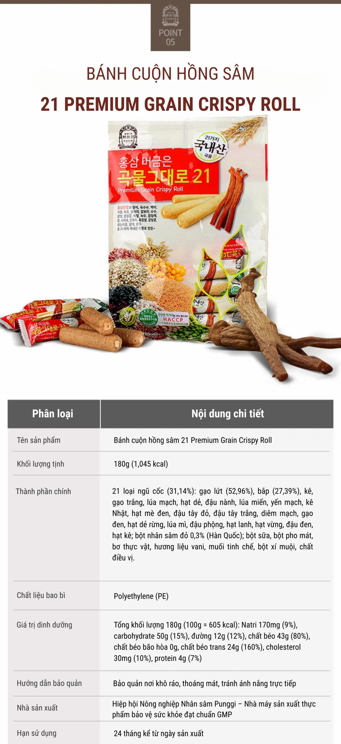 Bánh Ngũ Cốc Hồng Sâm - chi tiết 6