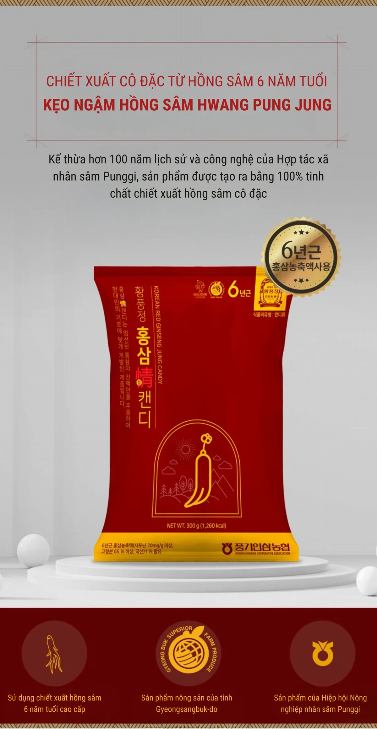 Kẹo Ngậm Hồng Sâm - chi tiết 1