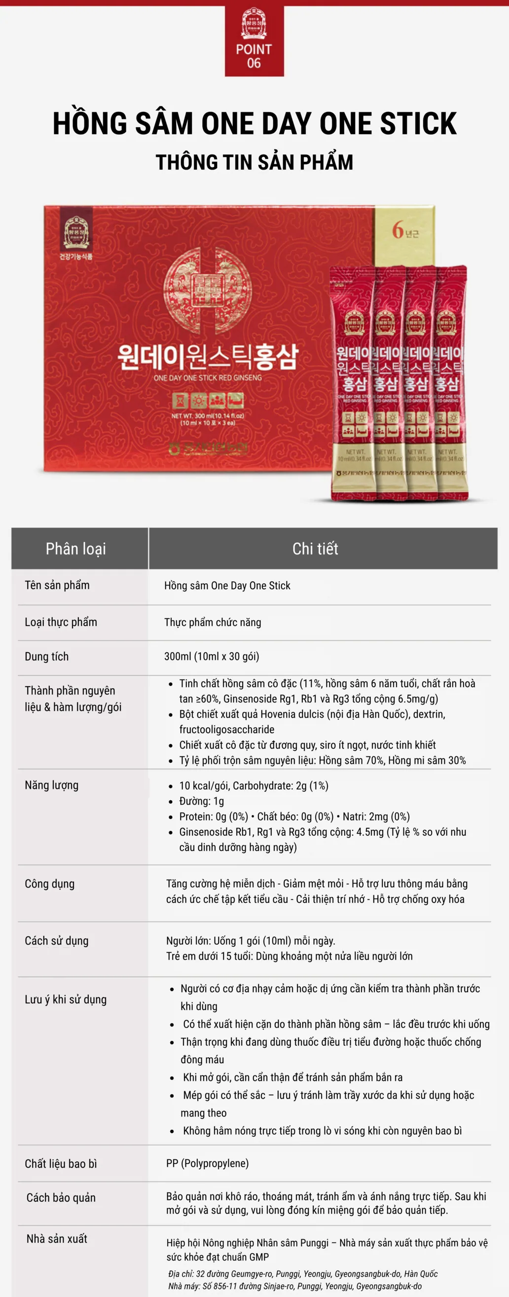 Nước Hồng Sâm One Day One Stick - chi tiết 7